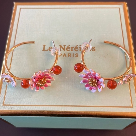 Les NEREIDES flower 🌺 hoops - Picture 1 of 2